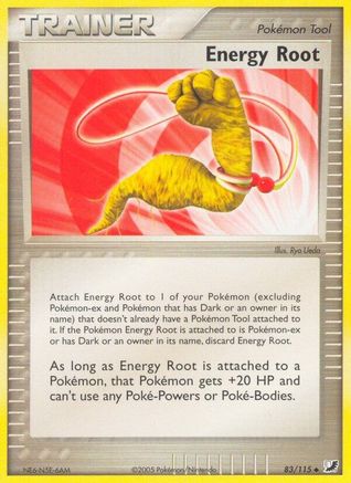 Energy Root  - Reverse Holofoil Unseen Forces - Uncommon