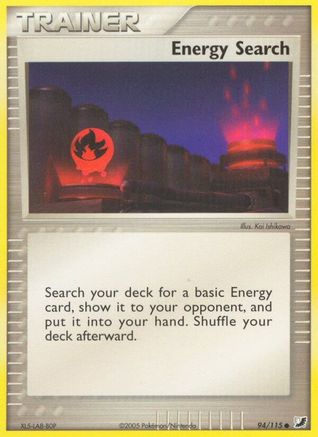 Energy Search  - Reverse Holofoil Unseen Forces - Common