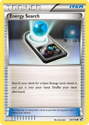 Energy Search 093  - Reverse Holofoil Black and White - Common