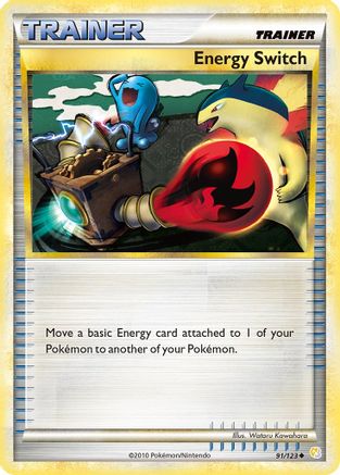 Energy Switch 091  - Reverse Holofoil HeartGold SoulSilver - Uncommon
