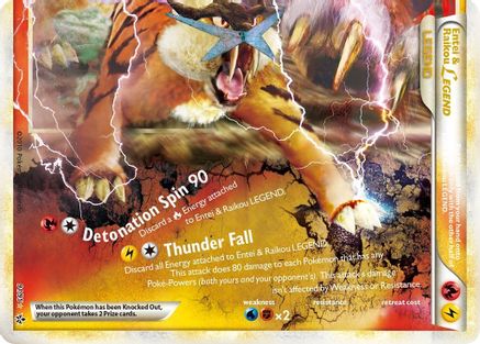 Entei & Raikou Legend (bottom)  - Holofoil Unleashed - Ultra Rare