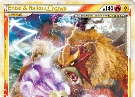 Entei & Raikou Legend (top)  - Holofoil Unleashed - Ultra Rare
