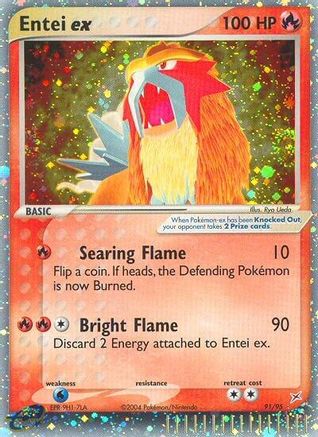 Entei ex  - Holofoil Team Magma vs Team Aqua - Ultra Rare