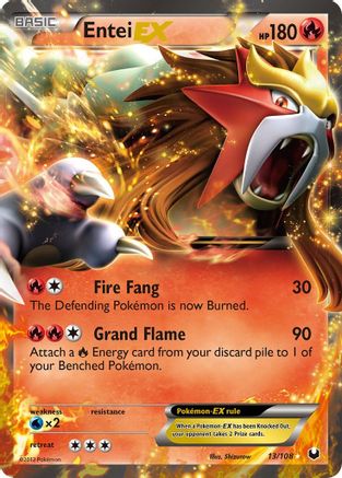 Entei EX  - Holofoil Dark Explorers - Ultra Rare