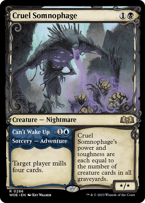 Cruel Somnophage (Showcase) (WOE-286) - Wilds of Eldraine: (Showcase)