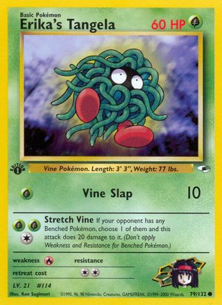 Erika's Tangela 079  - 1st Edition Gym Heroes - Common