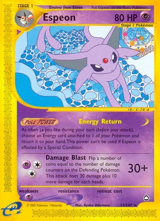 Espeon  Aquapolis - Rare
