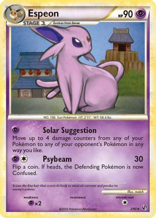 Espeon  - Reverse Holofoil Undaunted - Holo Rare