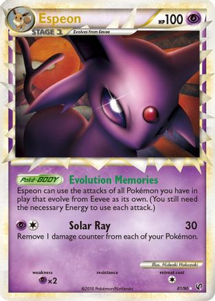 Espeon (Prime)  - Holofoil Undaunted - Ultra Rare