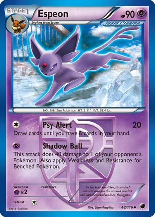 Espeon (Team Plasma) 048  Plasma Freeze - Uncommon