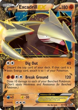 Excadrill EX  - Holofoil Legendary Treasures - Ultra Rare