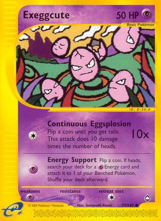 Exeggcute (77)  Aquapolis - Common