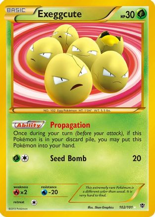 Exeggcute (102 Secret Rare)  - Holofoil Plasma Blast - Secret Rare