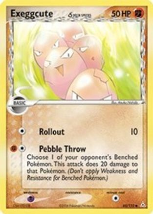 Exeggcute (Delta Species) 065  - Reverse Holofoil Holon Phantoms - Common