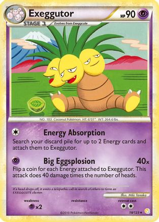 Exeggutor 018  HeartGold SoulSilver - Rare