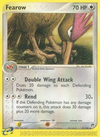 Fearow  - Reverse Holofoil Sandstorm - Uncommon