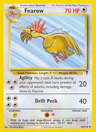 Fearow  - Reverse Holofoil Legendary Collection - Uncommon