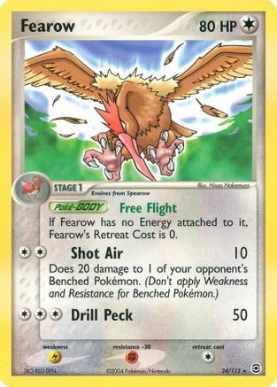 Fearow  - Reverse Holofoil FireRed & LeafGreen - Rare