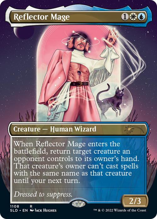 Reflector Mage (Borderless) (SLD-1108) - Secret Lair Drop