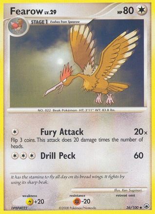 Fearow  - Reverse Holofoil Majestic Dawn - Uncommon