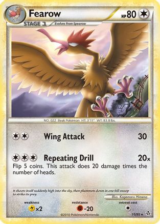 Fearow  - Reverse Holofoil Unleashed - Rare