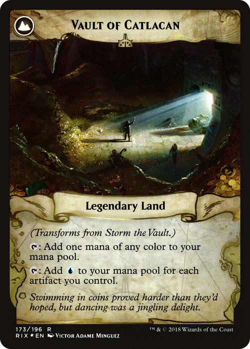 Storm the Vault (PRE-173S) - Rivals of Ixalan Promos: (compasslanddfc) Foil
