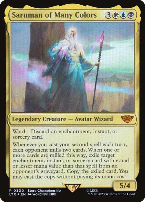 Saruman of Many Colors (GAME-300) - Game Day & Store Championship Promos Foil