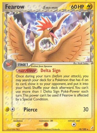 Fearow (Delta Species)/100  Crystal Guardians - Rare