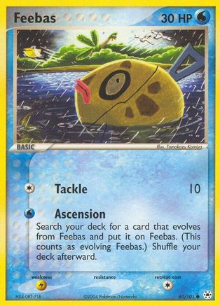 Feebas 061  - Reverse Holofoil Hidden Legends - Common
