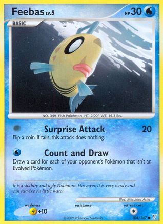 Feebas  - Reverse Holofoil Supreme Victors - Common