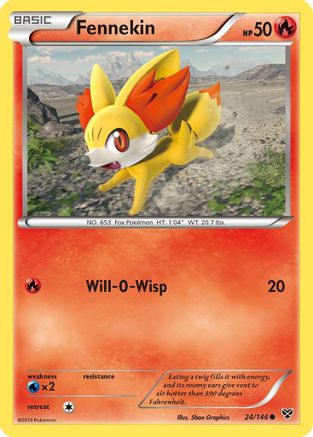 Fennekin 024  XY Base Set - Common