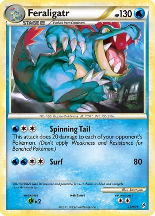 Feraligatr  - Reverse Holofoil Call of Legends - Rare