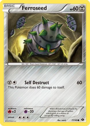 Ferroseed  - Reverse Holofoil Next Destinies - Common