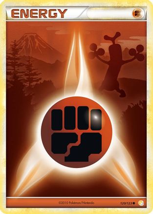 Fighting Energy 120  - Reverse Holofoil HeartGold SoulSilver - Common
