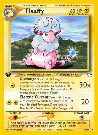 Flaaffy 034  - 1st Edition Neo Genesis - Uncommon