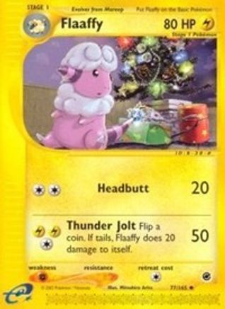 Flaaffy 077  - Reverse Holofoil Expedition - Uncommon