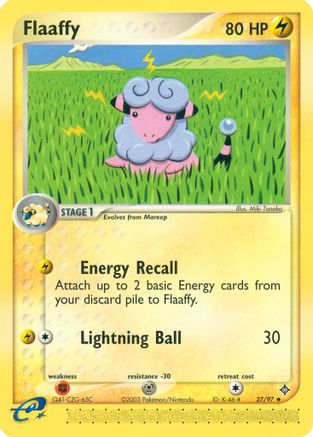 Flaaffy  - Reverse Holofoil Dragon - Uncommon