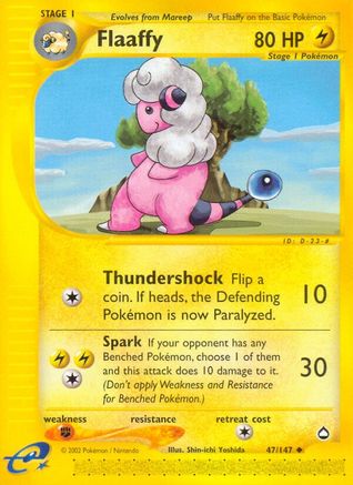Flaaffy  - Reverse Holofoil Aquapolis - Uncommon