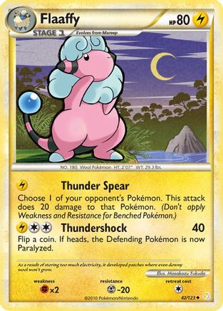 Flaaffy 042  HeartGold SoulSilver - Uncommon