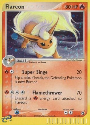 Flareon  - Holofoil Sandstorm - Holo Rare