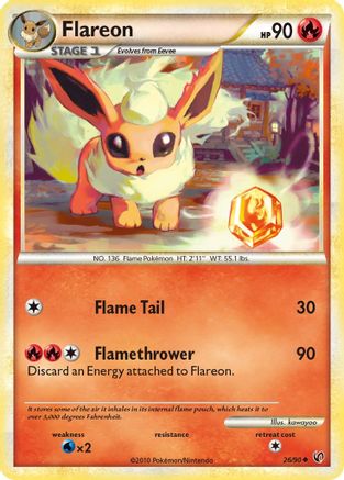 Flareon 026/90  Undaunted - Uncommon