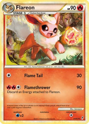 Flareon 044  - Reverse Holofoil Call of Legends - Uncommon