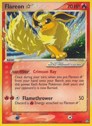 Flareon Star  - Holofoil Power Keepers - Ultra Rare