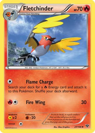 Fletchinder  XY Base Set - Uncommon