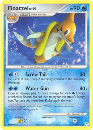 Floatzel  Diamond and Pearl - Rare