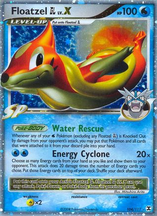 Floatzel GL Lv.X  - Holofoil Rising Rivals - Ultra Rare