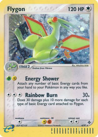 Flygon - 4/97/097  - Holofoil Dragon - Holo Rare