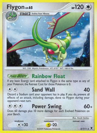 Flygon  - Reverse Holofoil Rising Rivals - Holo Rare