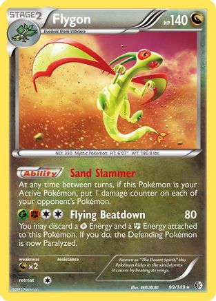 Flygon  - Reverse Holofoil Boundaries Crossed - Holo Rare