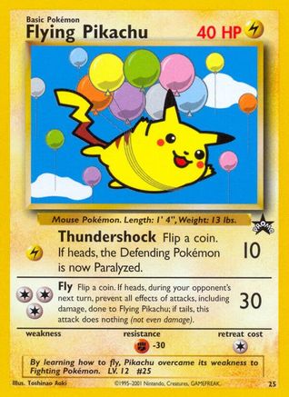 Flying Pikachu 025  WoTC Promo - Promo